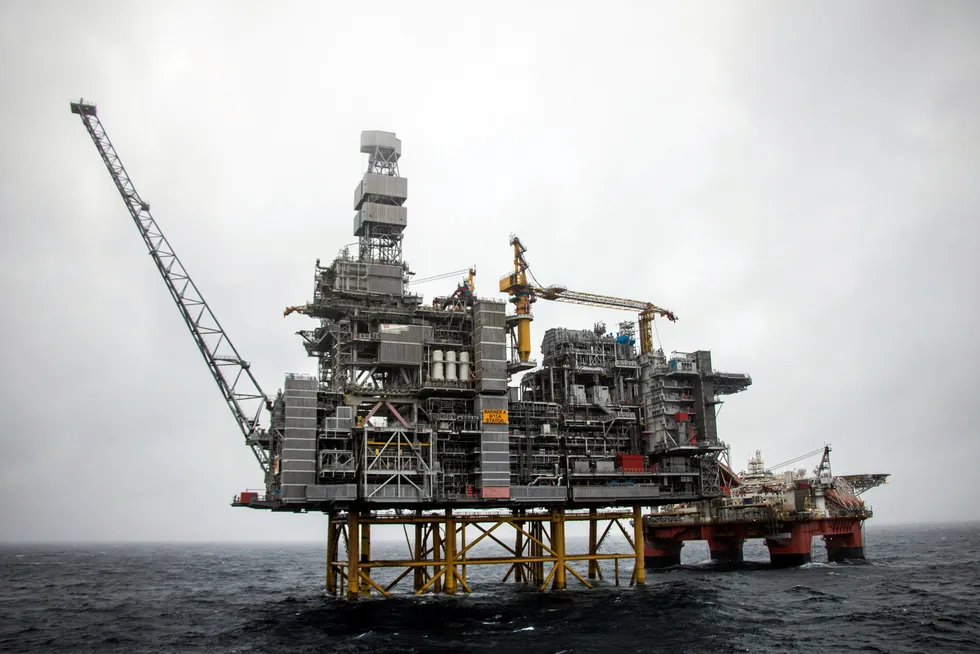 Differing conditions: am oil platform in the UK North Sea