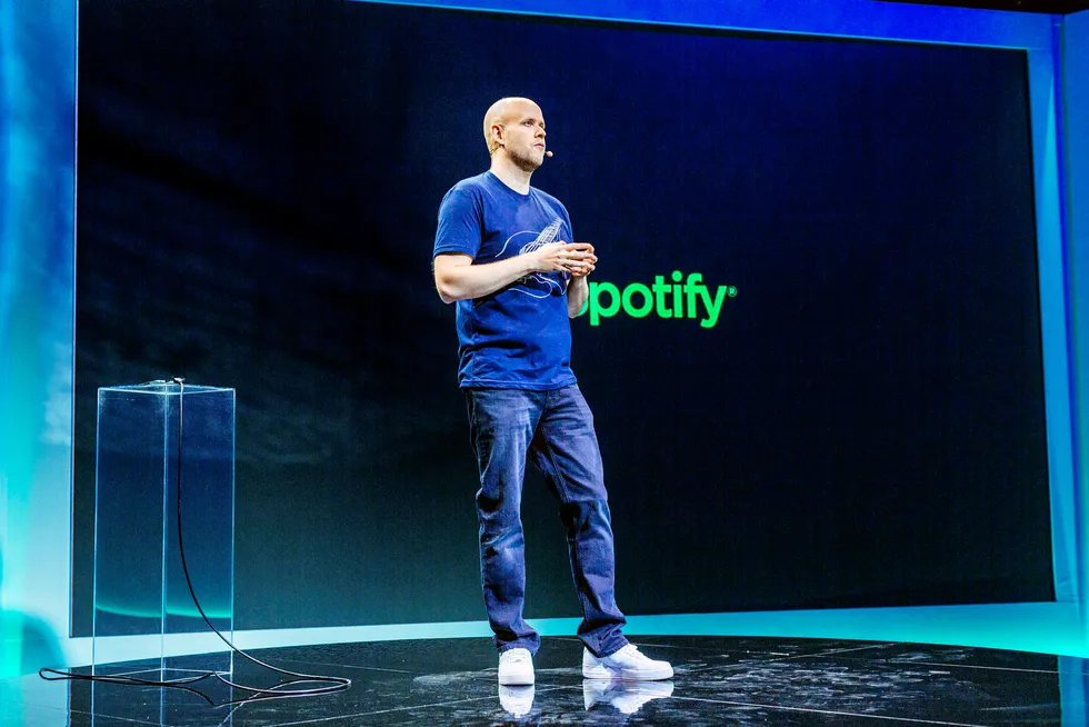 Strømmetjenesten Spotify, som ledes av grunnlegger Daniel Ek, leverte sitt første overskudd etter 13 år og 96 millioner betalende kunder.