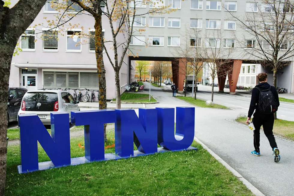 I DNs søketjeneste kan du enkelt finne opptakskrav («karaktersnitt») og ventelister på alle studiene Samordna opptak administrerer. Bildet er fra NTNUs Gløshaugen-campus i Trondheim. Foto: Therese Alice Sanne
