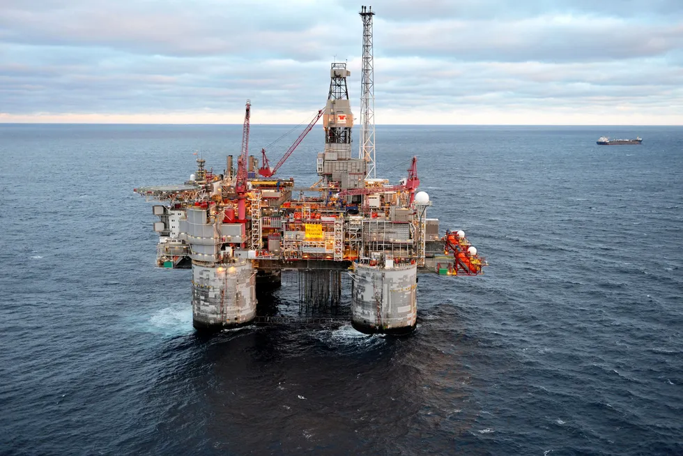 Host facility: Dvalin North will be tied back to Equinor's Heidrun platform (pictured).