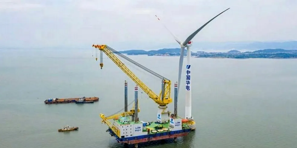 China is enagaged in a major offshore wind build-out.