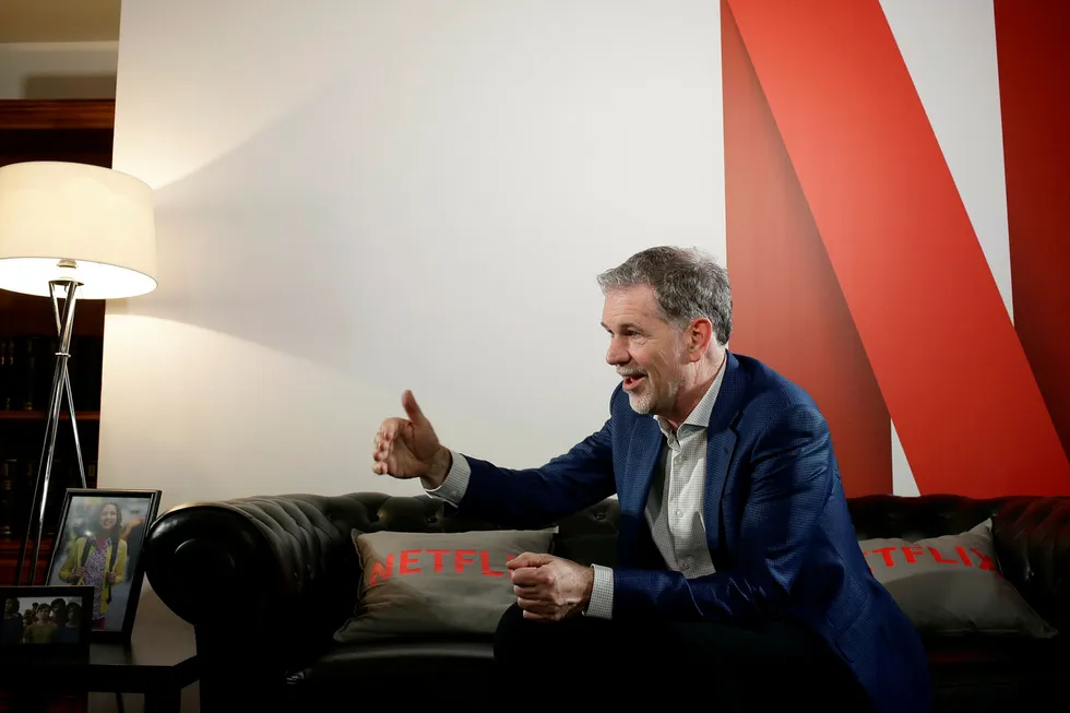 Reed Hastings, gründer og konsernsjef i Netflix. Foto: AP Photo/Manu Fernandez