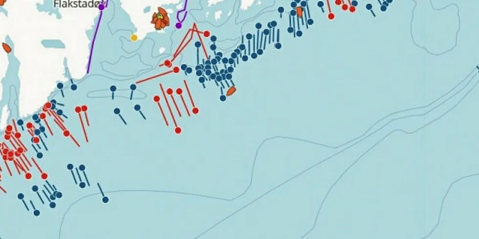 MANGE BRUK: Faststående redskap i Lofoten torsdag 16. april.