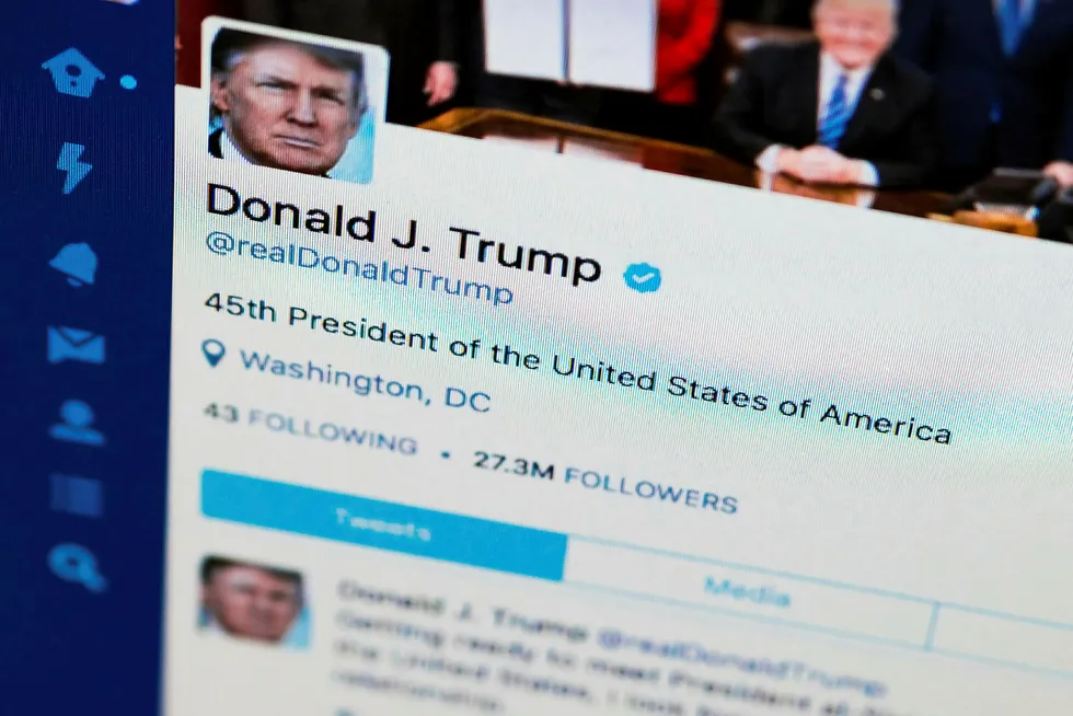 USAs president Donald Trump har igjen skapt reaksjoner på Twitter.