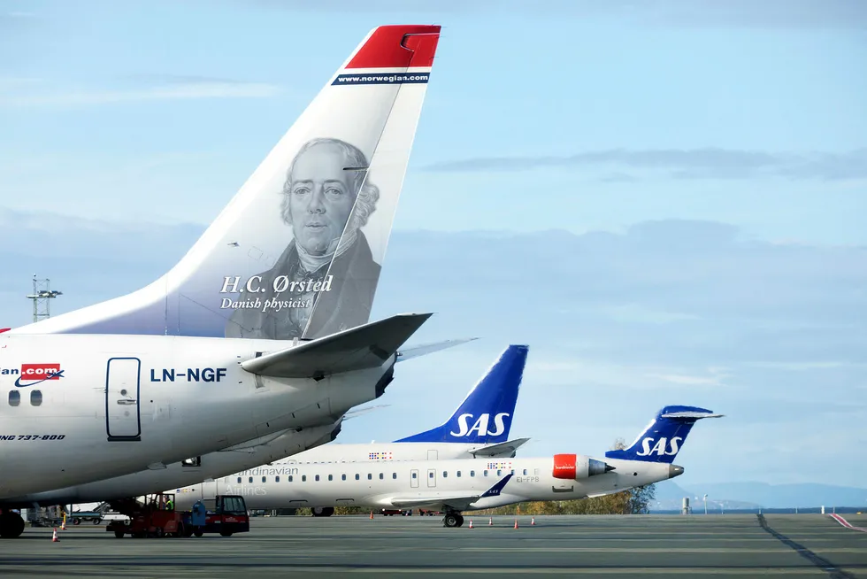 Fly på Værnes lufthavn. Foto: Gorm Kallestad / NTB scanpix