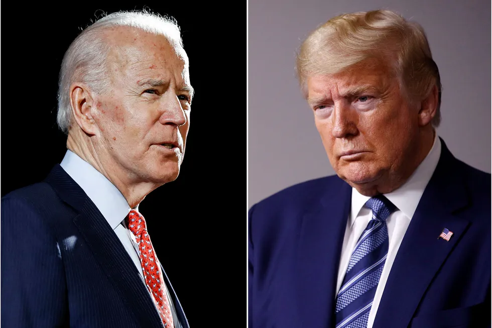 Tidligere visepresident Joe Biden og president Donald Trump befestet tirsdag stillingene som kandidater til årets presidentvalg.