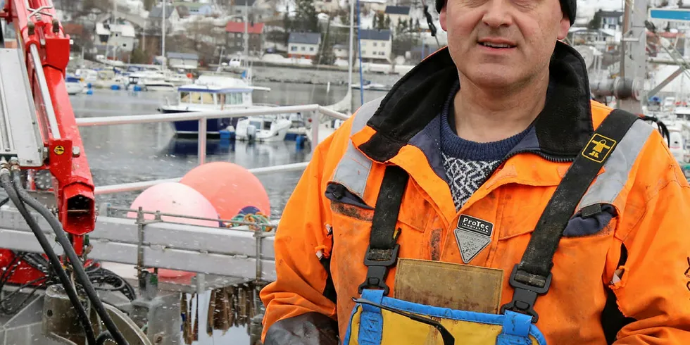 TAPER: Reidar Jacobsen fra Harstad eier snurrevadbåt «Bergsvåg» på 12,15 meter, som han vil tape stort på å få flyttet opp i en større flåtegruppe.