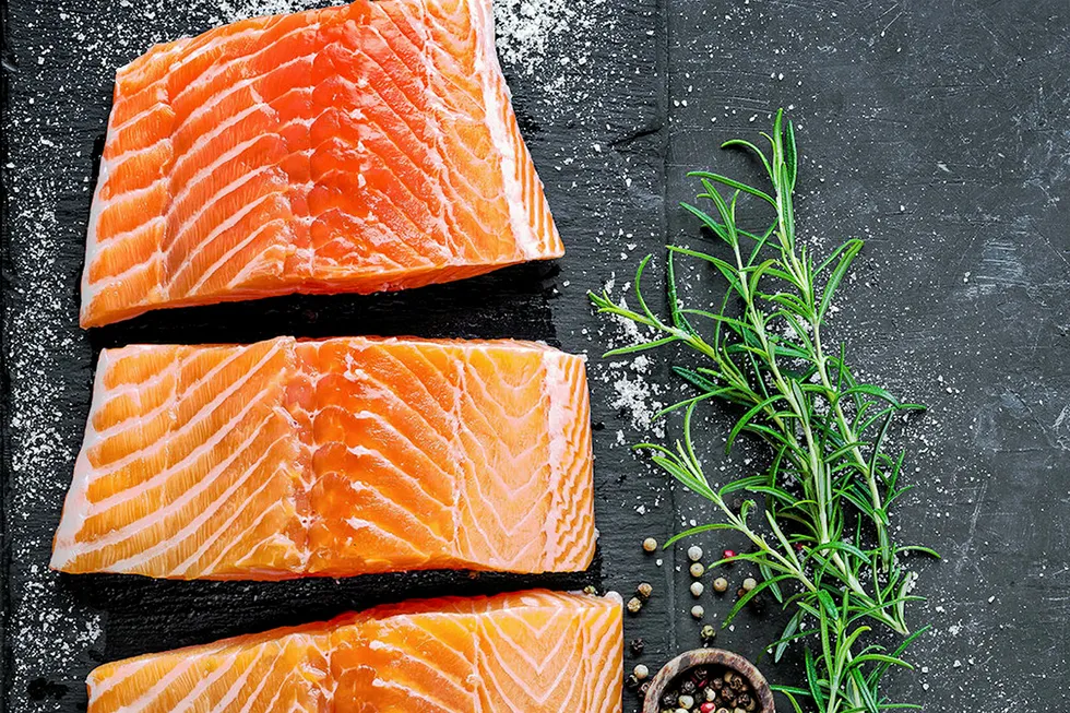 Atlantic salmon packed by True North Seafood, a company owned by Cooke Aquaculture.