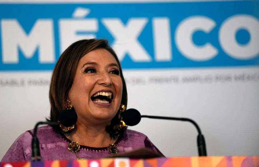 Mexican presidential candidate Xochitl Galvez