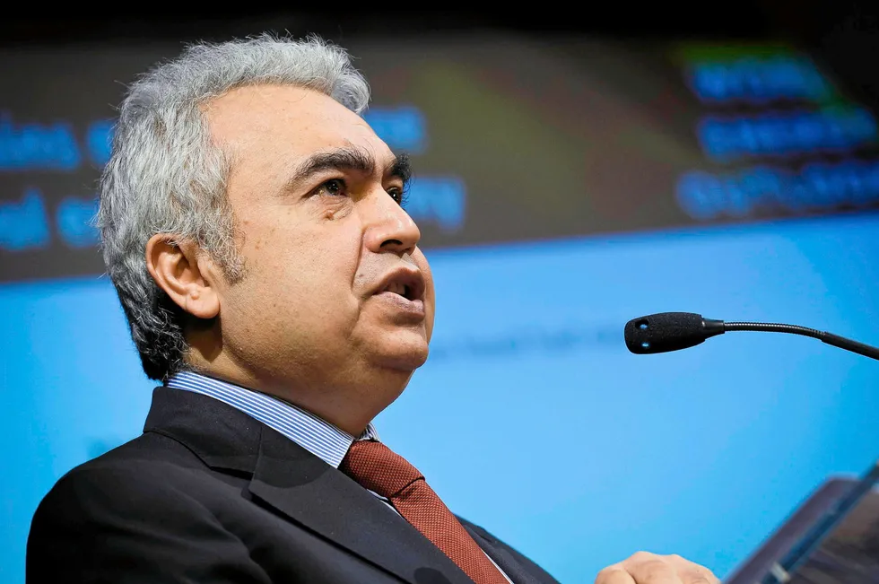 Fatih Birol, executive director of the IEA