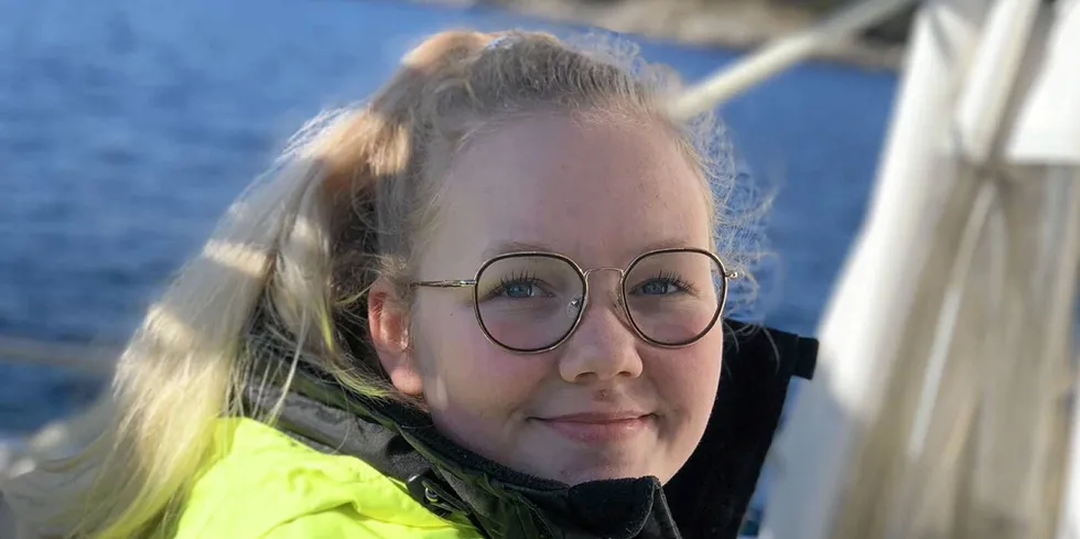 Elise Anker Hellen har valt å gå vidare på akvakultur til hausten. – Eg har alltid vore interessert i kva som lever i sjøen og har lyst til å studere fisk vidare, seier ho.