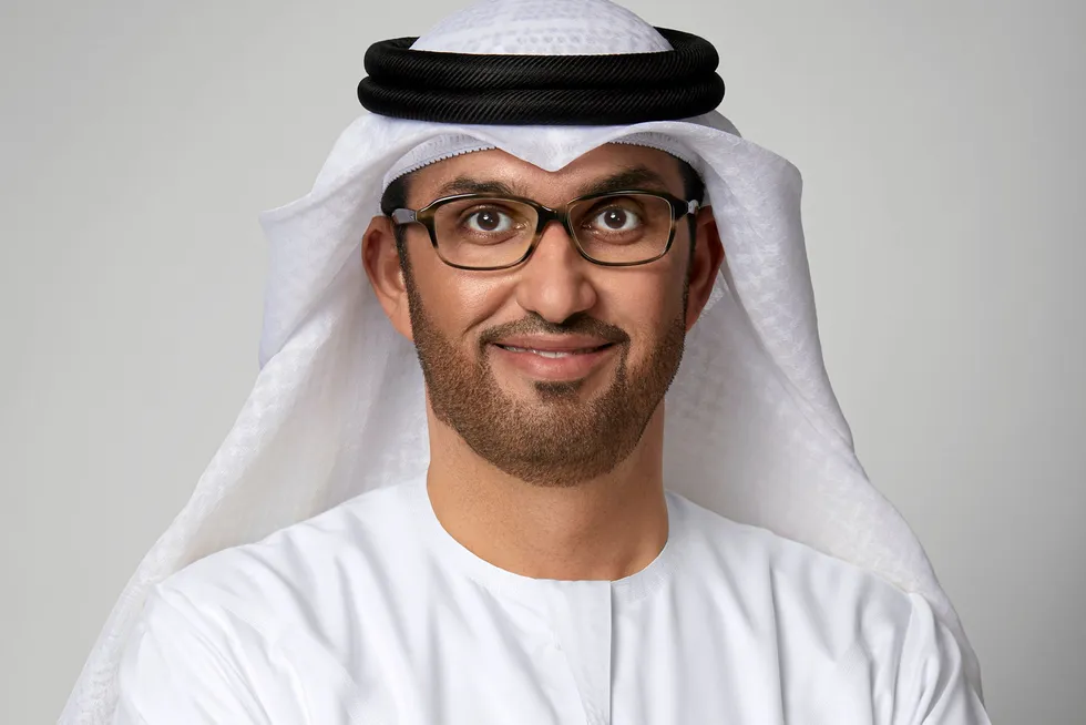 Ruwais LNG: Sultan Ahmed Al Jaber, chief executive of the Adnoc group.