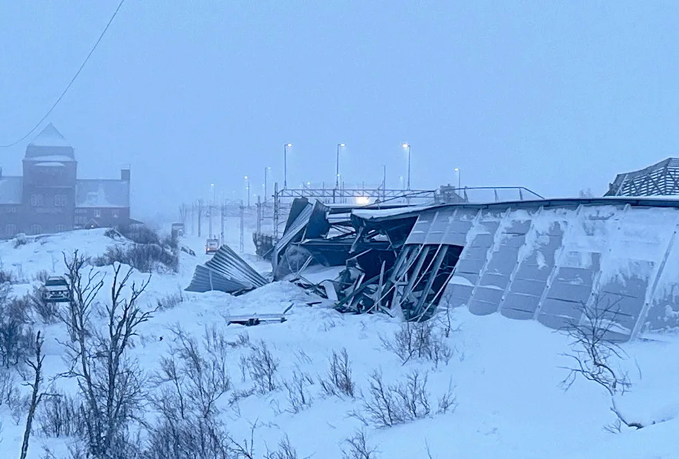 No people were injured in the accident caused by a derailment in Vassijaure on Dec. 17.