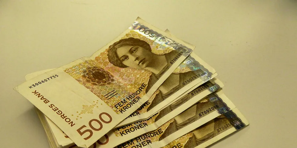 Norske kroner blir mindre verdt mot euro.