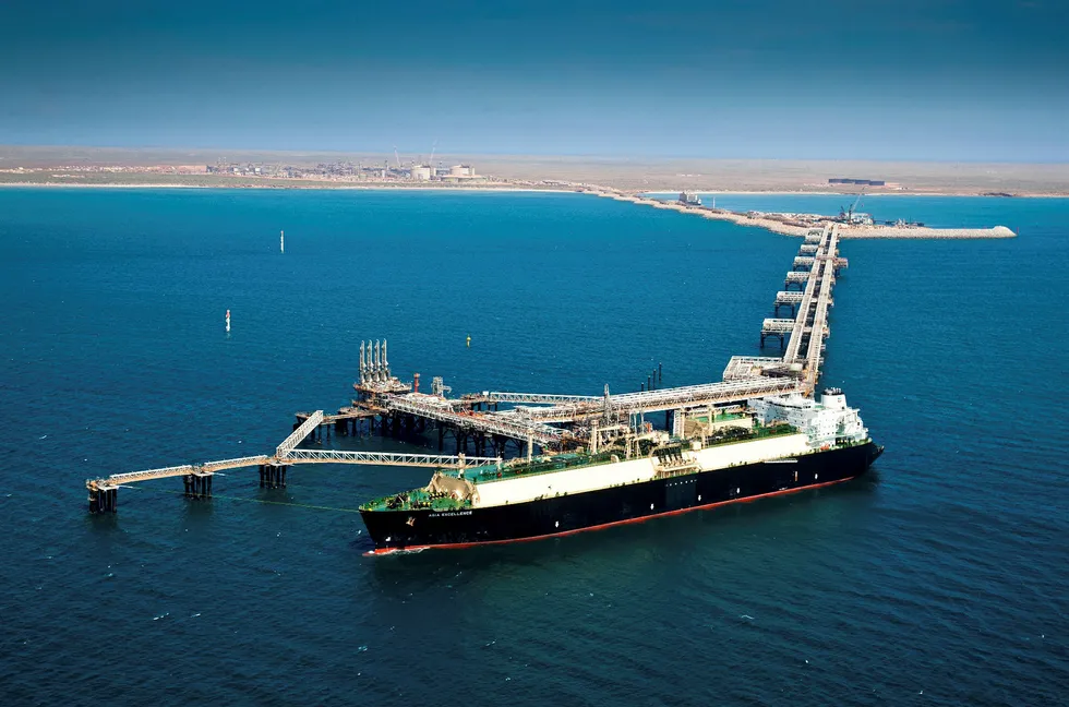 Chevron-operated LNG vessel, Asia Excellence, delivered the commissioning LNG cargo at the Gorgon natural gas plant on Barrow Island, Western Australia. . .