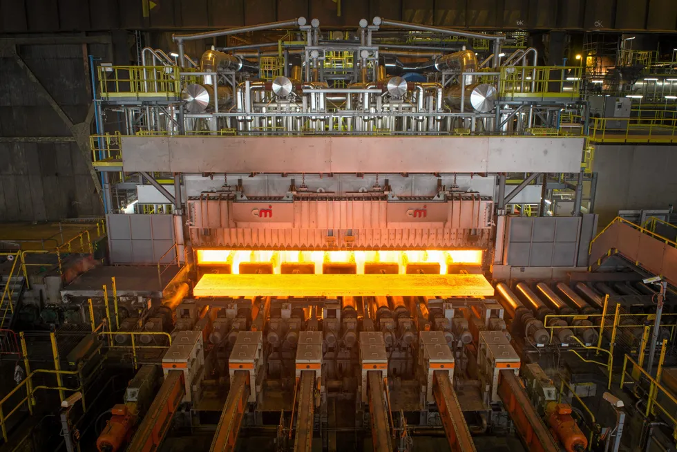 ArcelorMittal's existing hot strip steel mill in Ghent, Belgium.