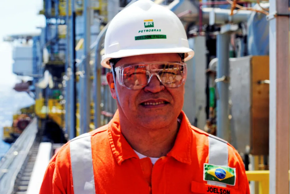 Petrobras executive manger for ultra-deepwater production Joelson Falcao Mendes aboard P-66 FPSO. Received September 2018. Photo: GARETH CHETWYND