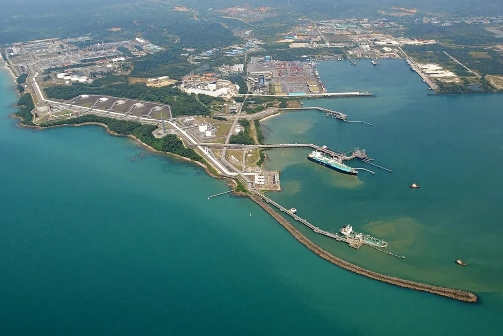 The Petronas LNG Complex at Bintulu, Malaysia.