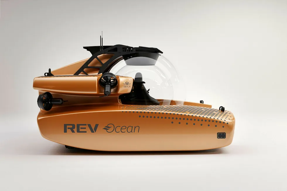 Den nye forskningsubåten til REV Ocean vil mildt sagt ha et stort vindu.
