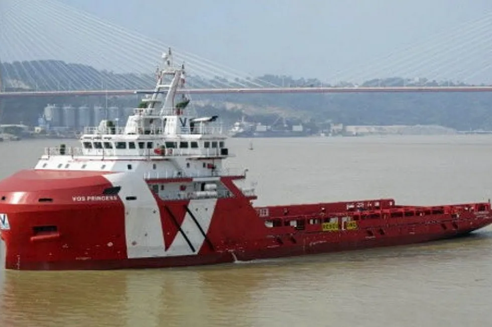 VOS Princess: one of two Vroon vessels handed Eni charters off Mozambique