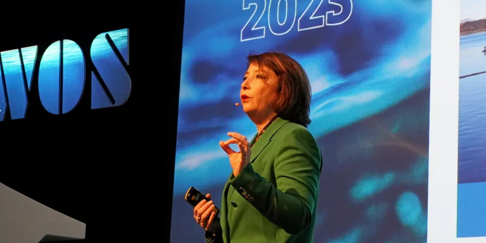 Helene Ziv-Douki, president of aquaculture feed giant Cargill Aqua Nutrition.