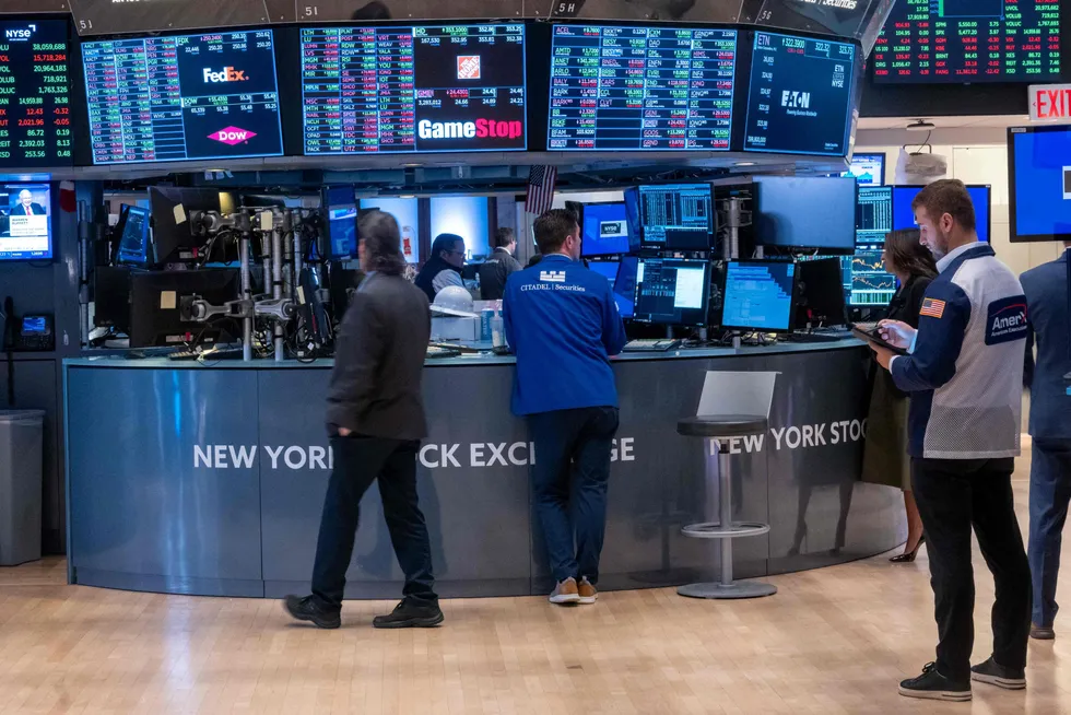 Meglere på børsgulvet hos NYSE tidligere i sommer.
