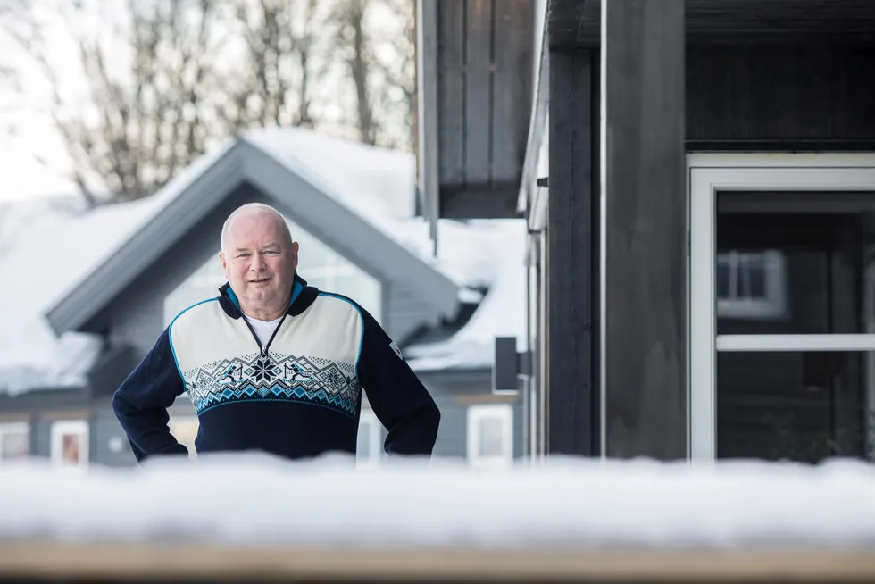Torbjørn Kaarud solgte i 2018 livsverket FH Gruppen til Altor. Her på hyttevisningsfelt på Hellerud utenfor Oslo like etter salget.