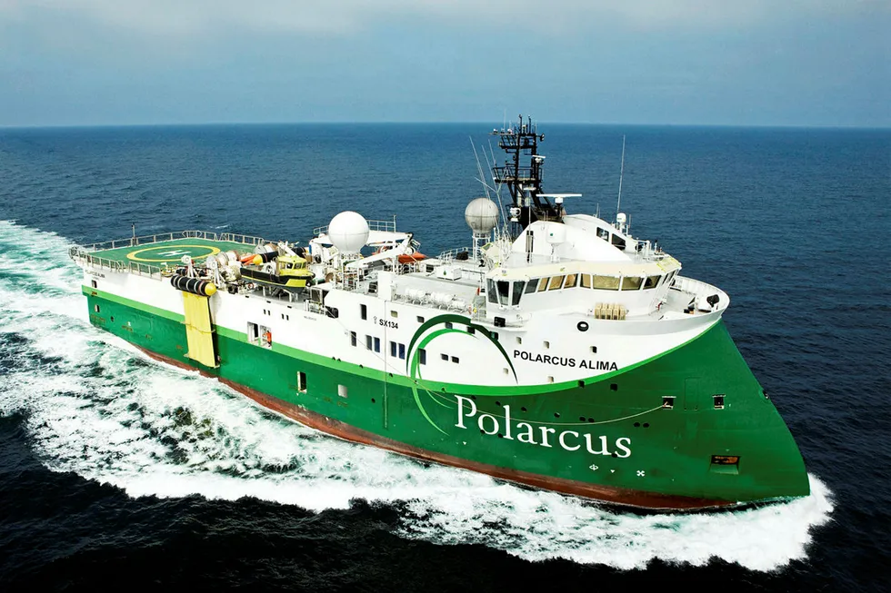 Potential vessel: the shoot will be carried out using the Polarcus seismic survey vessel Alima, or one similar