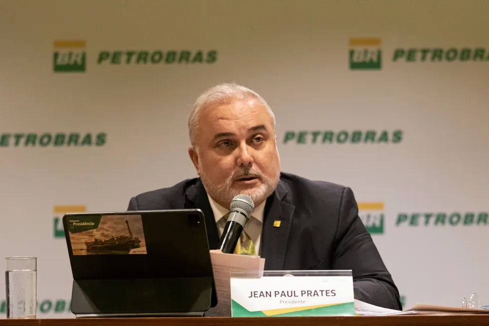 Collective effort: Petrobras chief executive Jean Paul Prates at his first press conference