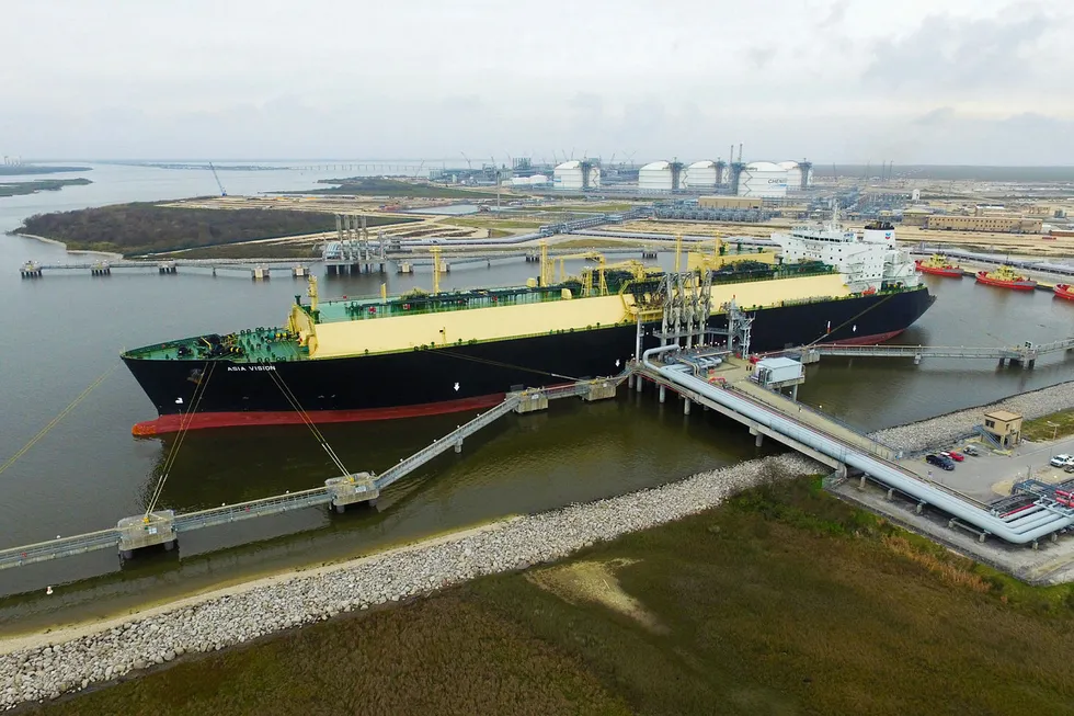 Longer term: the Sabine Pass LNG terminal on the US Gulf Coast