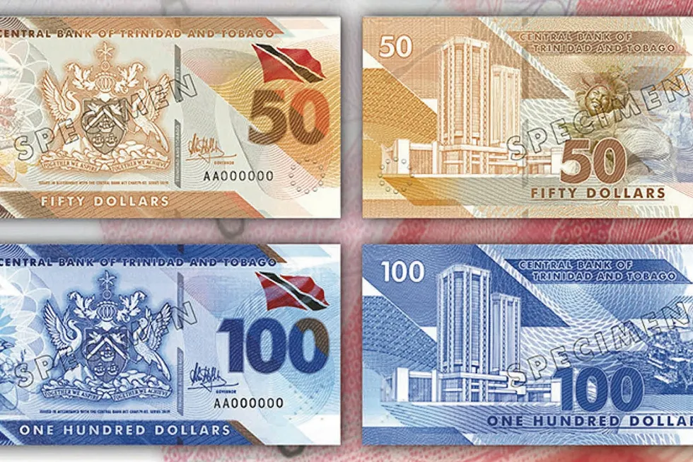Notable change: concept design for new Trinidad & Tobago banknotes