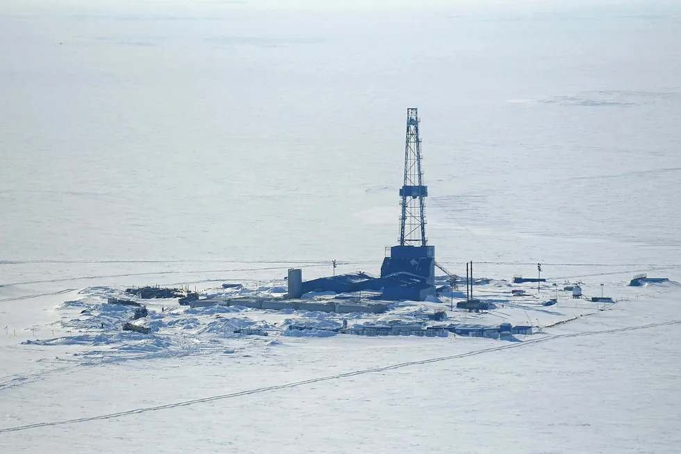 Restart: a drilling rig on one of the Tambey gas blocks on the Yamal Peninsula in Russia