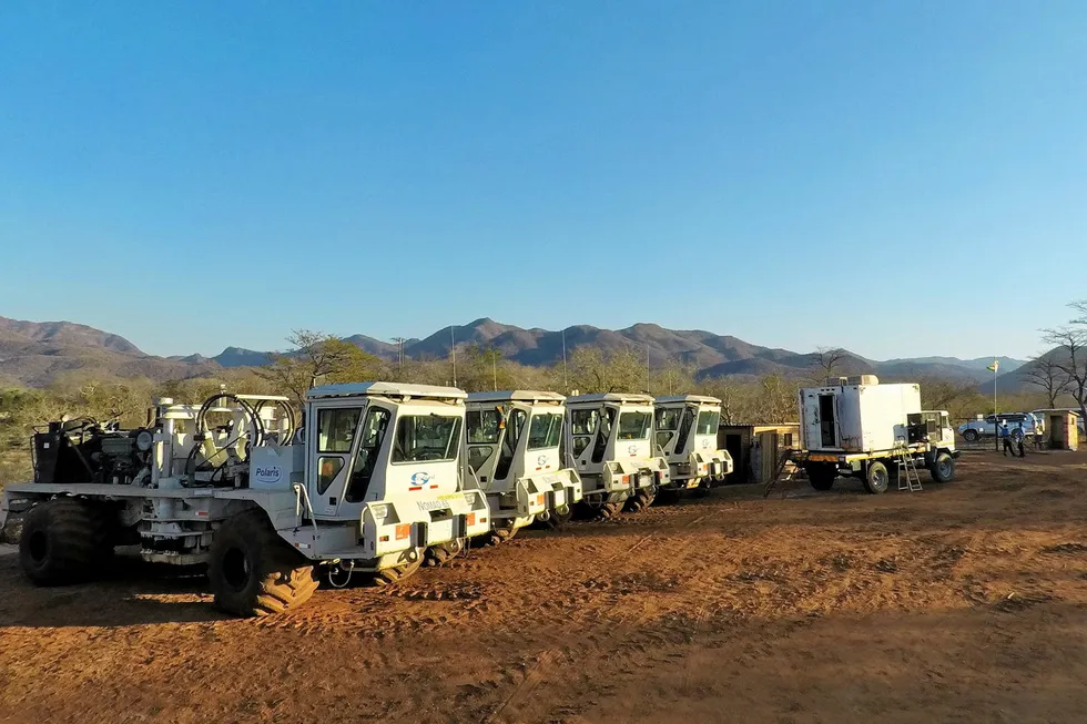 Base camp: Polaris was responsible for 2D seismic campaign for Invictus Energy in northern Zimbabwe