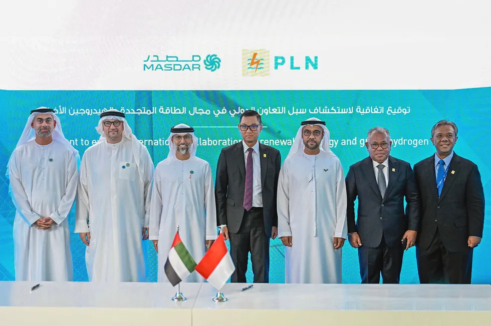 Officials from Masdar and PLN used COP28 as their platform for agreeing to build a floating solar facility in Indonesia.