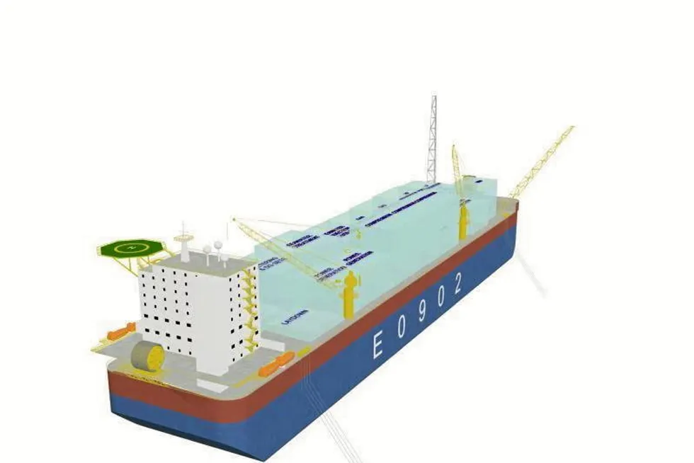 Design: Cosco's E090 generic FPSO hulls come in three categories of storage capacities 1.7, 2.0 and 2.2 million barrels.