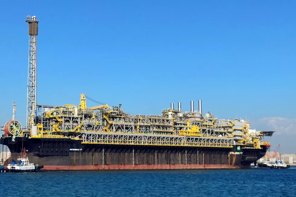 On a roll: the P-77 FPSO is currently producing in the Buzios pre-salt field
