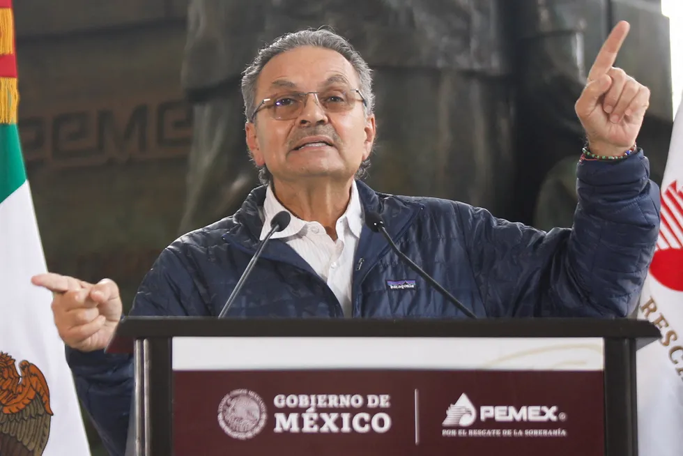 Spending: Pemex chief executive Octavio Romero Oropeza.