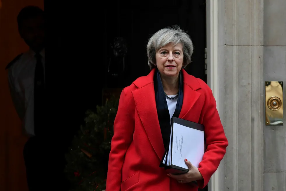 Storbritannias statsminister Theresa May vil ha landet ut av EU så raskt som mulig. Foto: Ben Stansall/Afp photo/NTB scanpix