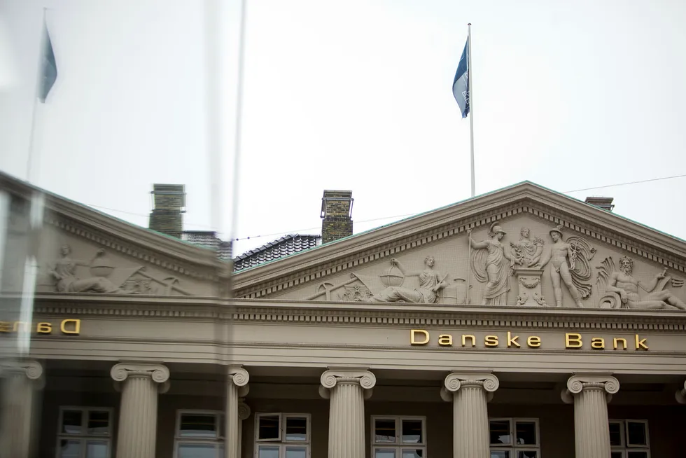 Danske Banks hovedkvarter i København, Danmark.