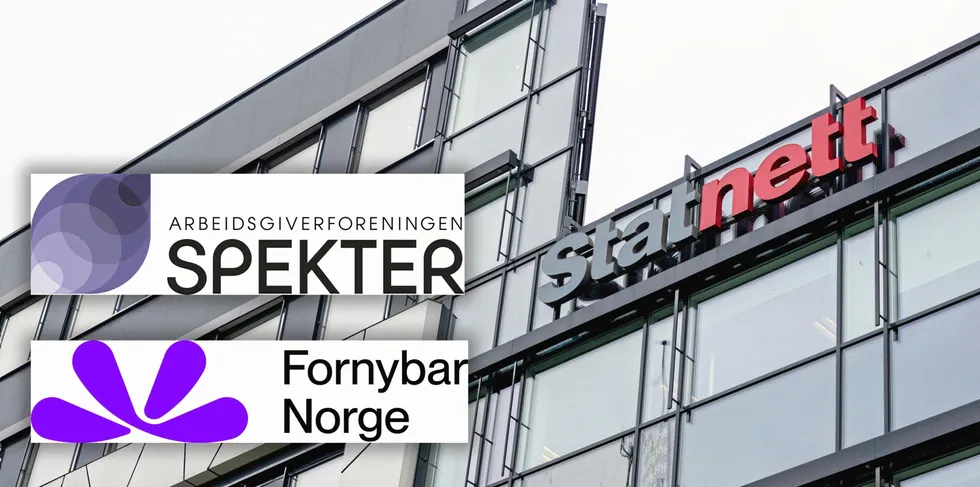 . Statnett, Spekter og Fornybar Norge.