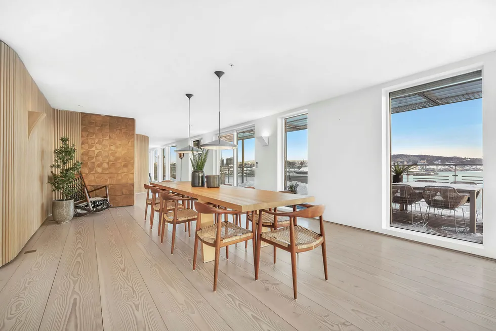 Krafttrader Einar Aas selger nå leiligheten på Strandpromenaden 5 på Tjuvholmen for 67,5 millioner kroner.