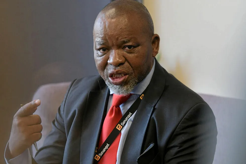 Plan: Gwede Mantashe, South Africa’s Minister of Mineral Resources & Energy
