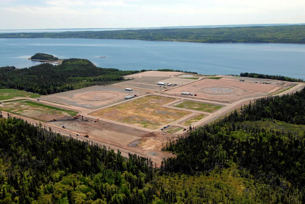 On the ground: the proposed Bear Head LNG site in Nova Scotia