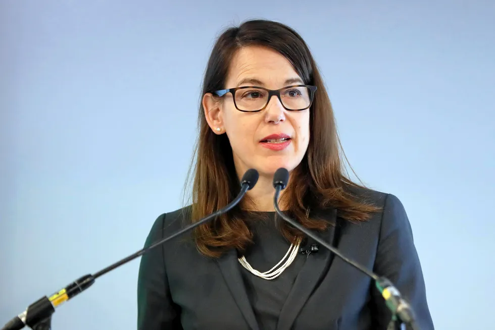 Stepping down: Shell's outgoing finance chief Jessica Uhl