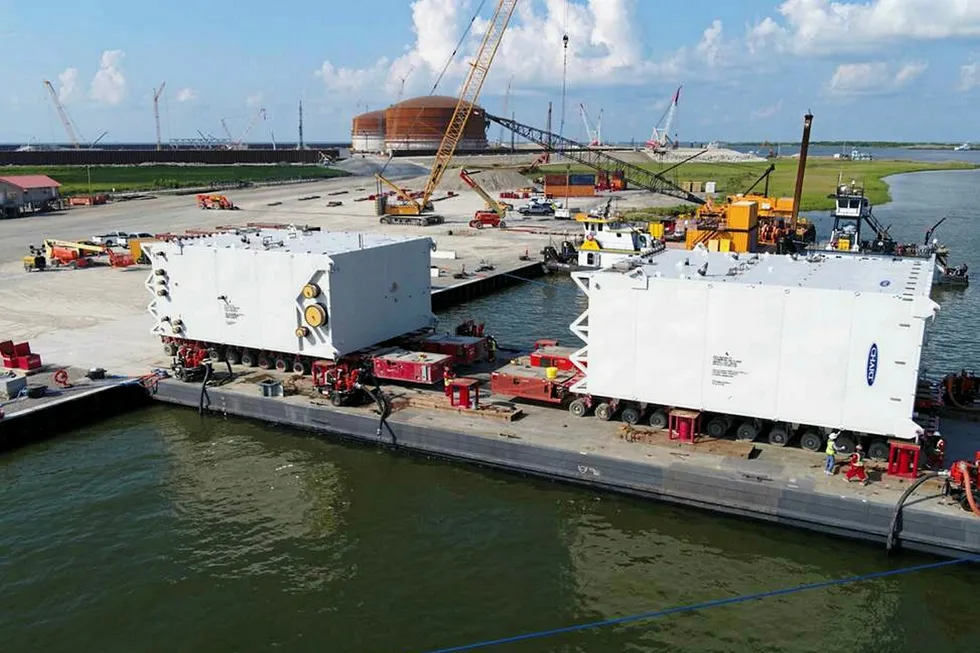 Special delivery: Chart Industries cold boxes received at Calcasieu Pass LNG