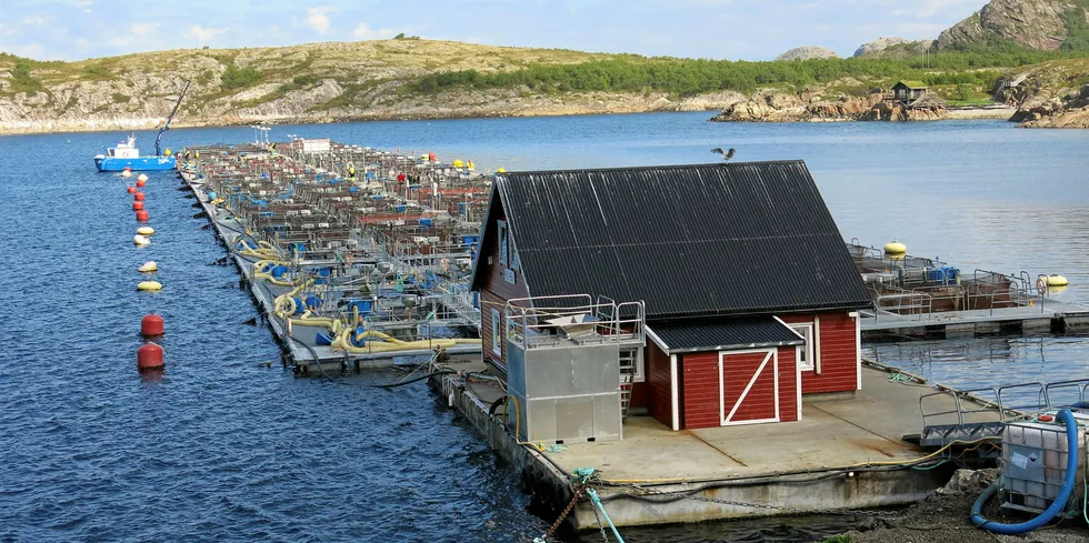 Forsøksstasjonen til Letsea på Solfjellsjøen i Dønna kommune.