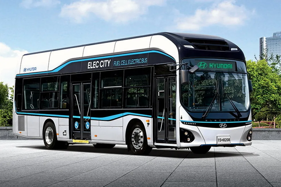 Hyundai's Elec City fuel-cell bus.