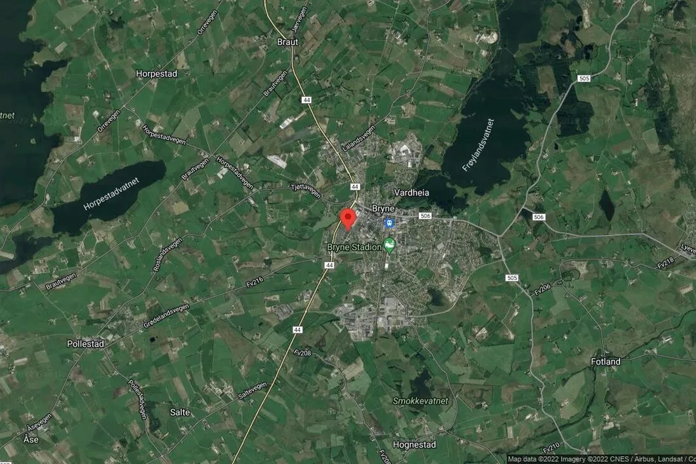 Området rundt Vestervegen 14, Time, Rogaland