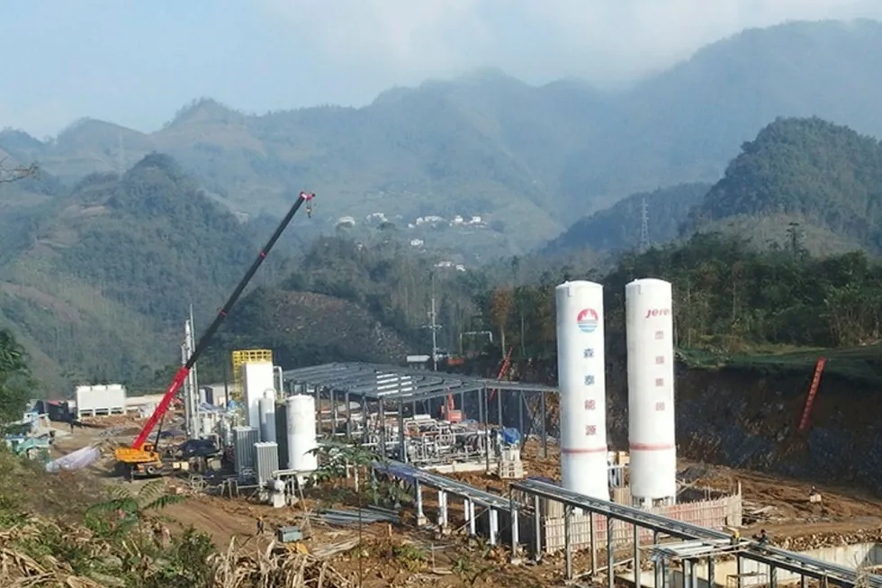 Jereh's shales gas LNG plant in China's Sichuan Province
