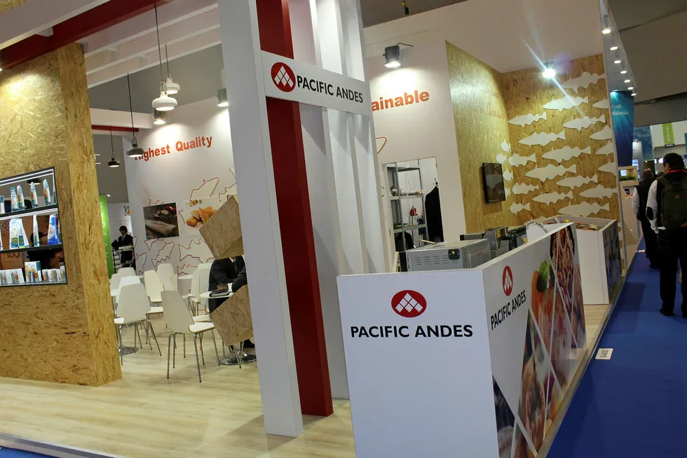 Pacific Andes booth in Brussels, 2017.